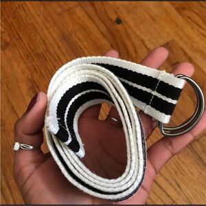 black and white belt